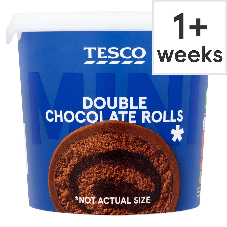 Tesco Double Chocolate Mini Rolls 295g