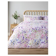 Tesco WWF Watercolour Floral Duvet Set King