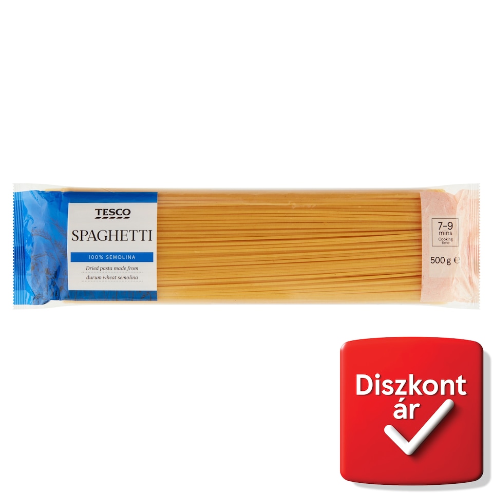 Tesco Spaghetti durum száraztészta 500 g