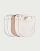 image 2 of F&F Baby 5-Pack Pure Cotton Bear Printed Bibs in White