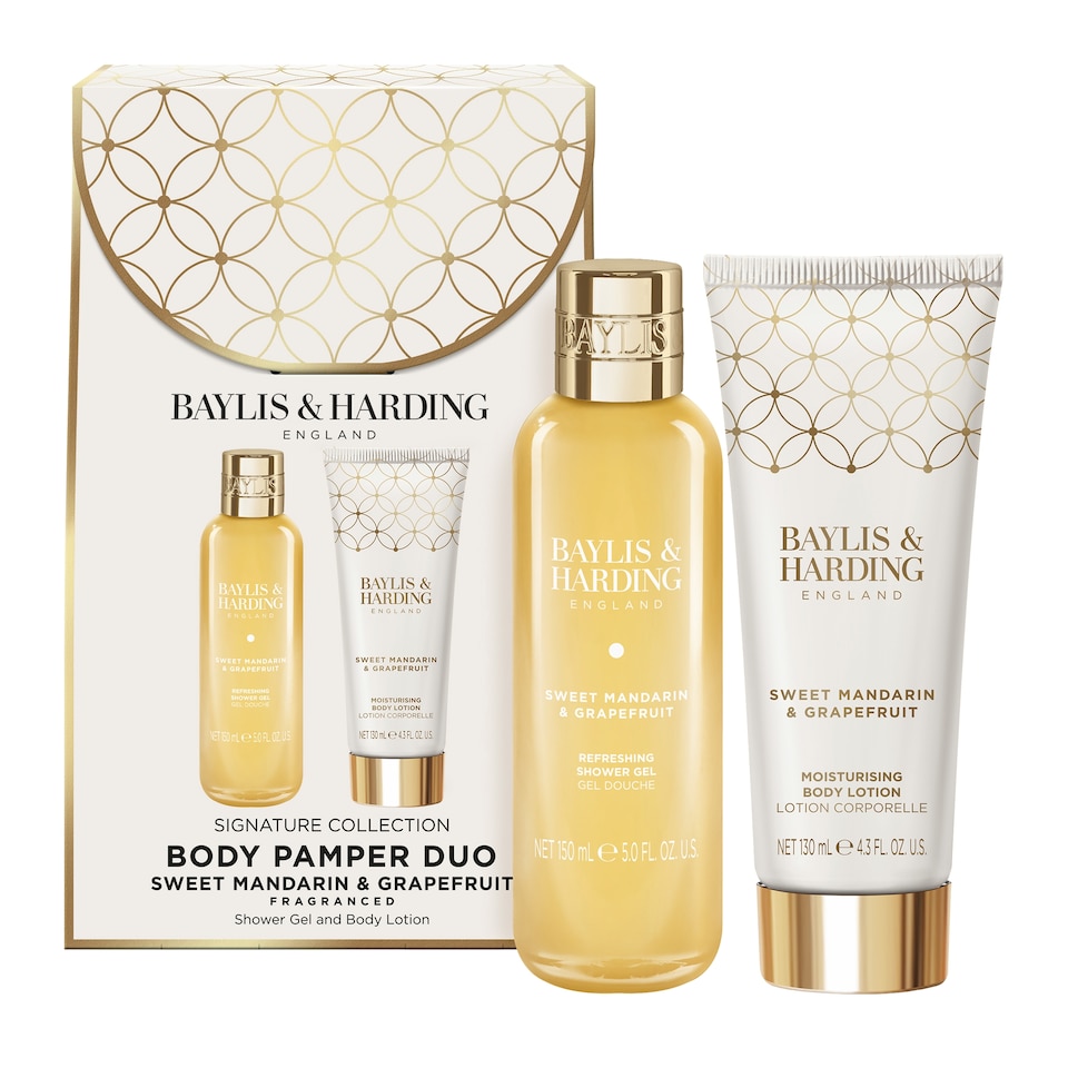 image 1 of Baylis & Harding Sweet Mandarin & Grapefruit Body Pamper Duo Gift Set