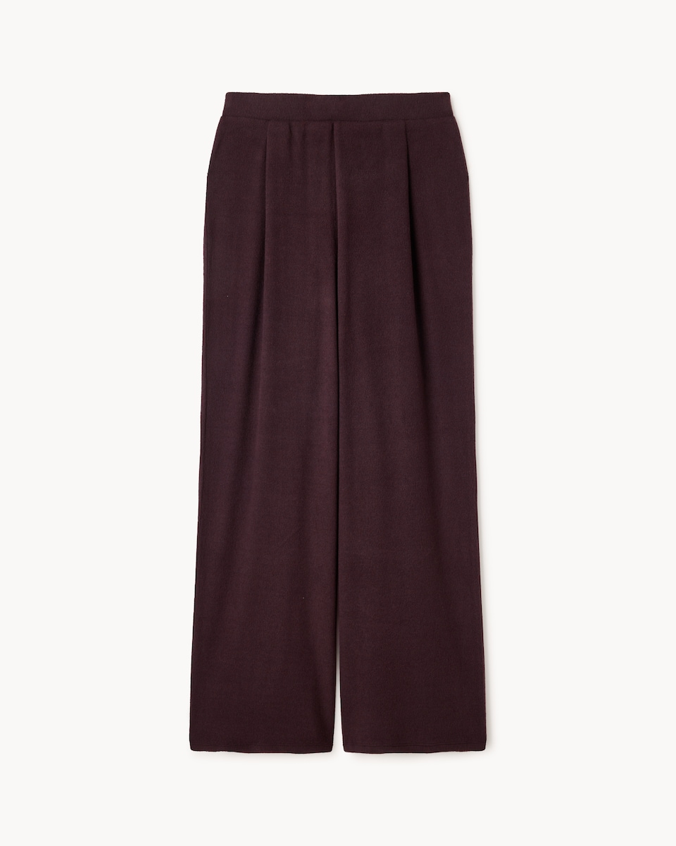 image 1 of F&F Brushed Wide Leg Co-ord Trousers in Purple