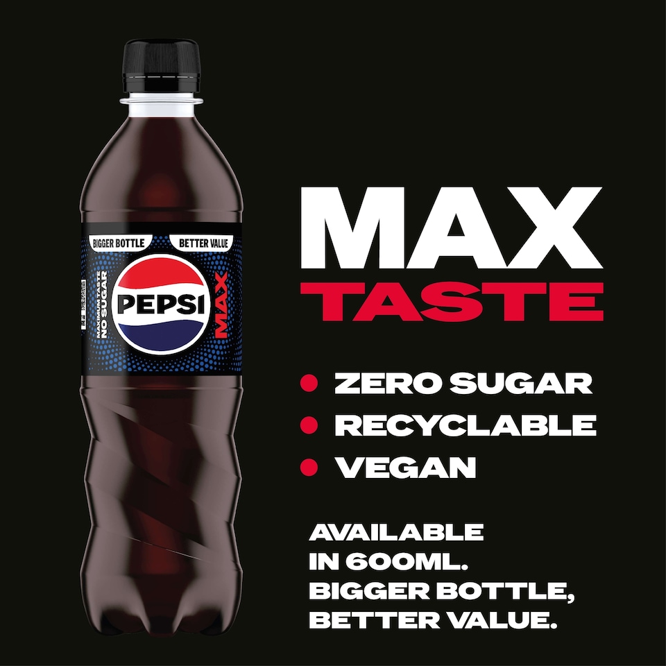 image 1 of PEPSI MAX NO SUGAR 600ML