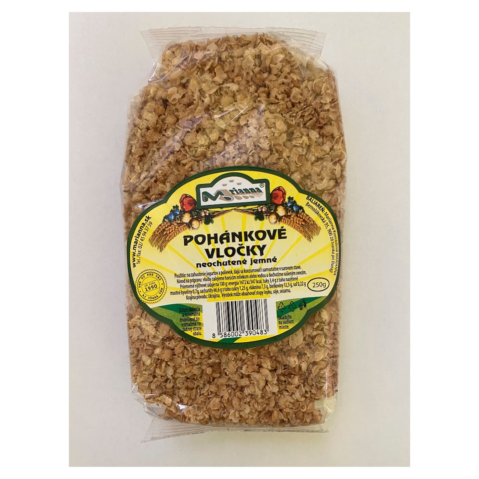 Marianna Buckwheat Flakes Unflavoured Soft 250 g