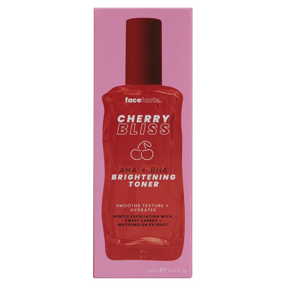 Face Facts Cherry Bliss - AHA & BHA Brightening Toner 140ml