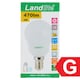 Landlite G45 470 lm 6 W E14 3000K LED izzó  1. kép