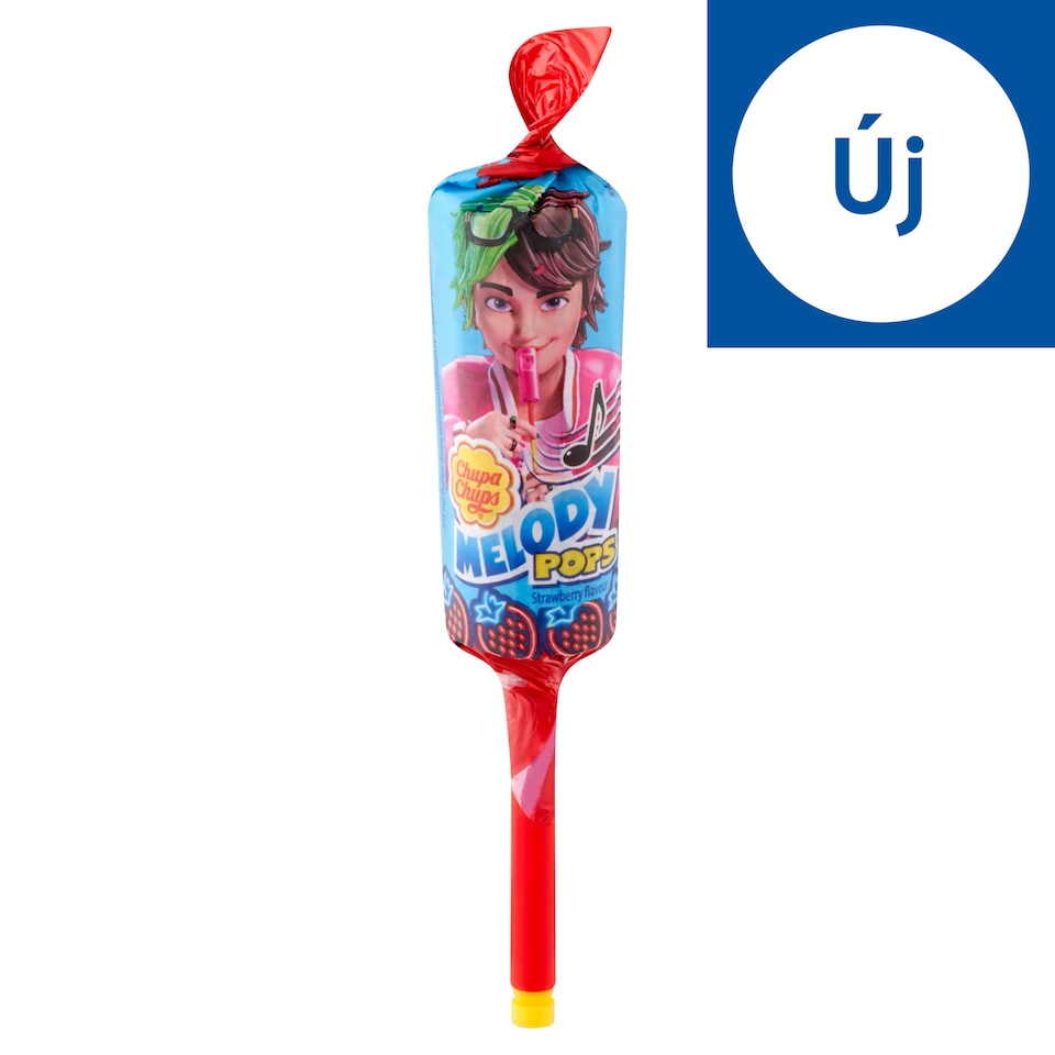 Chupa Chups Melody Pops eper ízű nyalóka 15 g