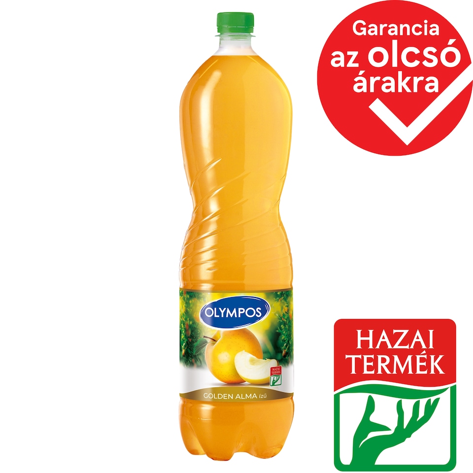 Olympos energiaszegény Golden alma ízű szénsavmentes üdítőital édesítőszerekkel 1,5 l