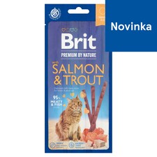Brit Premium by Nature Cat Sticks Salmon & Trout 3 ks