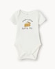 image 1 of F&F Baby Pure Cotton Uncle's Little Cutie Pie Bodysuit in Ecru