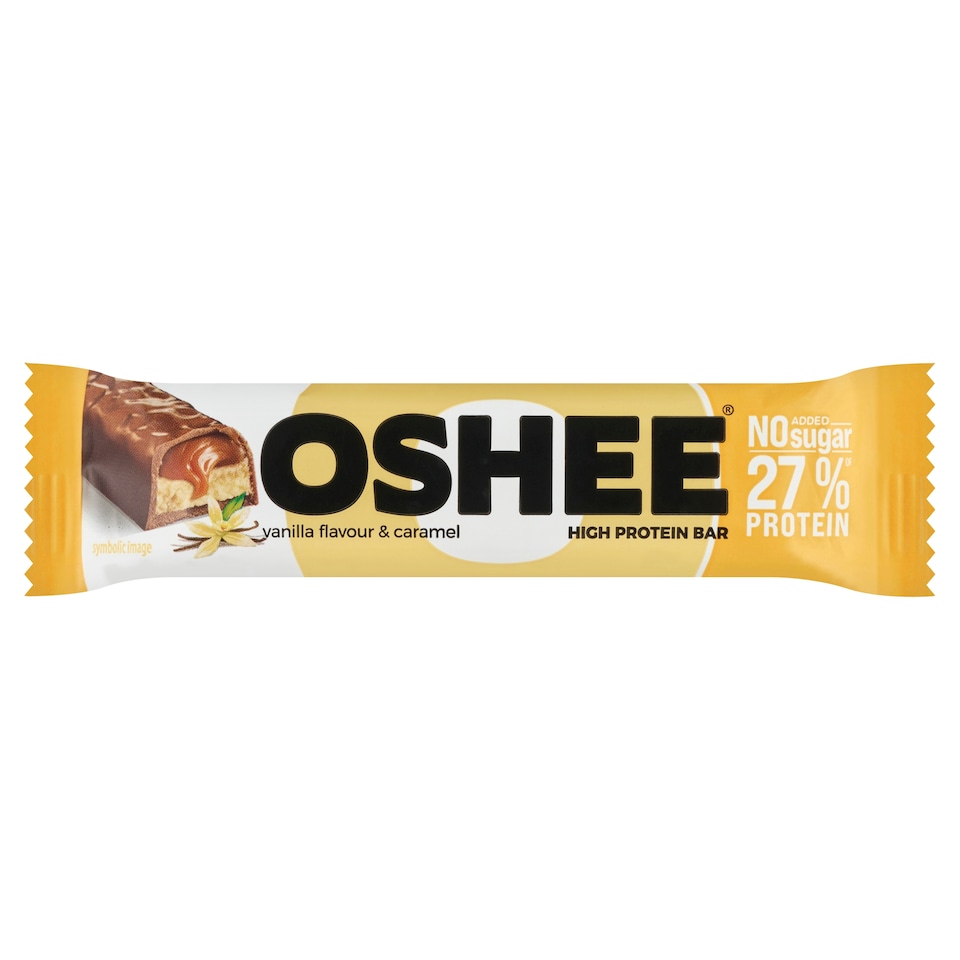 Obrázek 1 pro produkt Oshee Tyčinka z mléčné čokolády s náplní s vanilkovou a karamelovou příchutí 49g