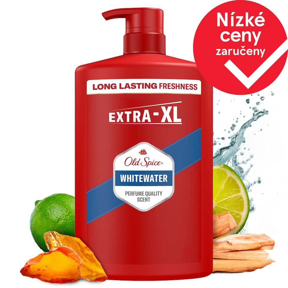 Obrázek 1 pro produkt Old Spice Whitewater 3 V 1 Přípravek Na Mytí, Sprchový Gel A Šampon Pro Muže, 1000ml