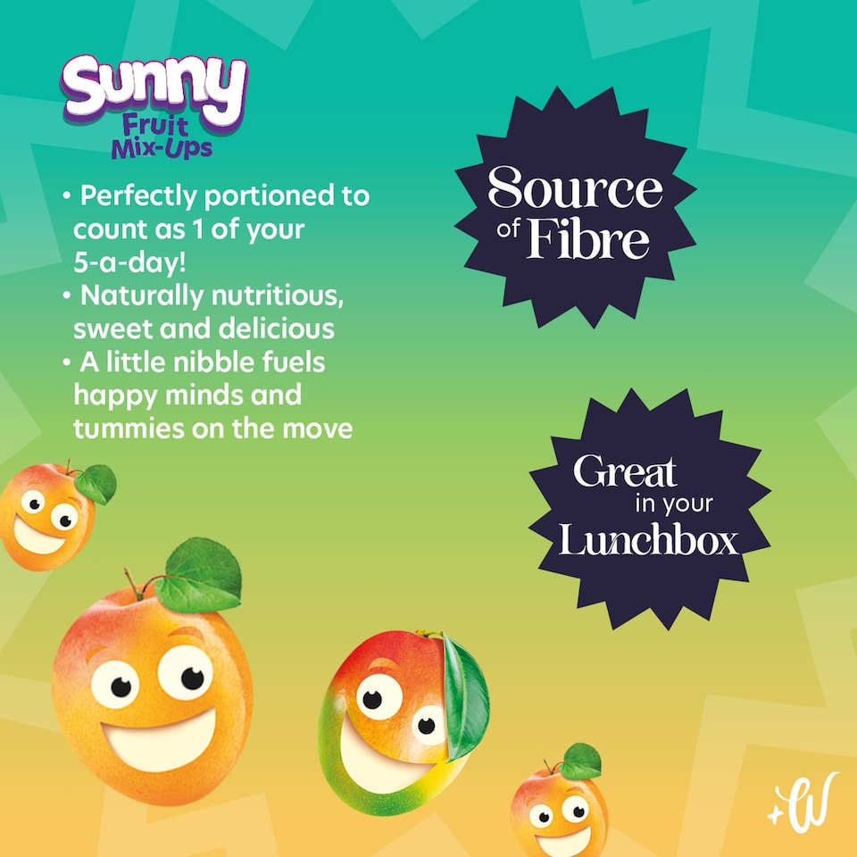 image 1 of Whitworths Sunny Fruit Mix-Ups - Apricots & Mango 4 x 18g