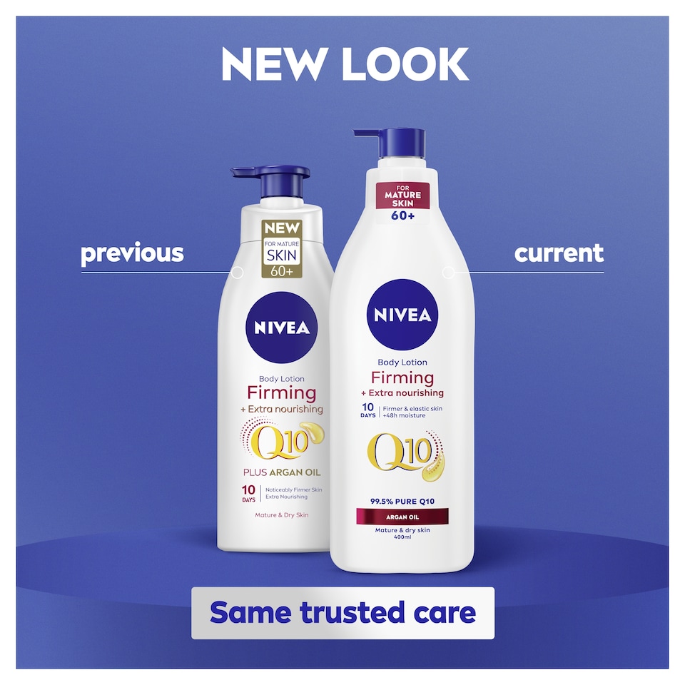 image 1 of NIVEA Q10 Firming Body Lotion with Argan Oil Mature 60+ Skin 400ml