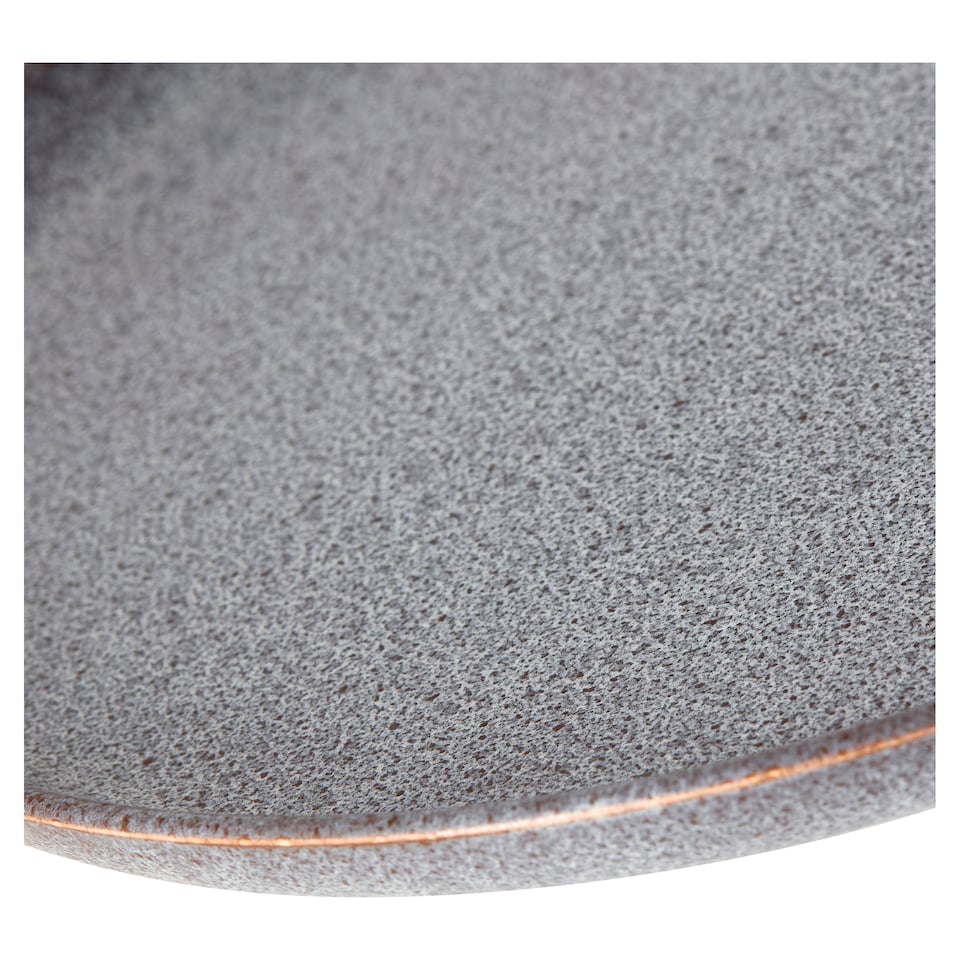 image 1 of Fox & Ivy Muse Grey Dinner Plate Grey