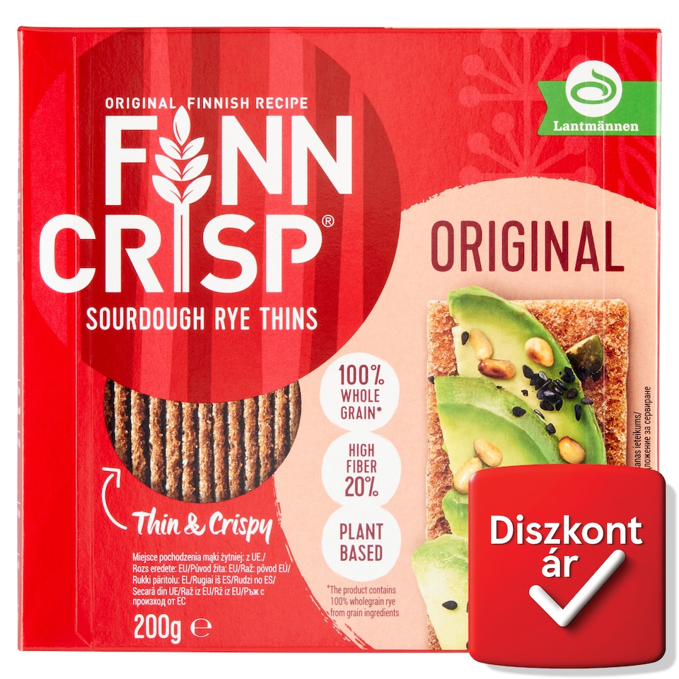 Finn Crisp Original vékony ropogós rozskenyérke 200 g