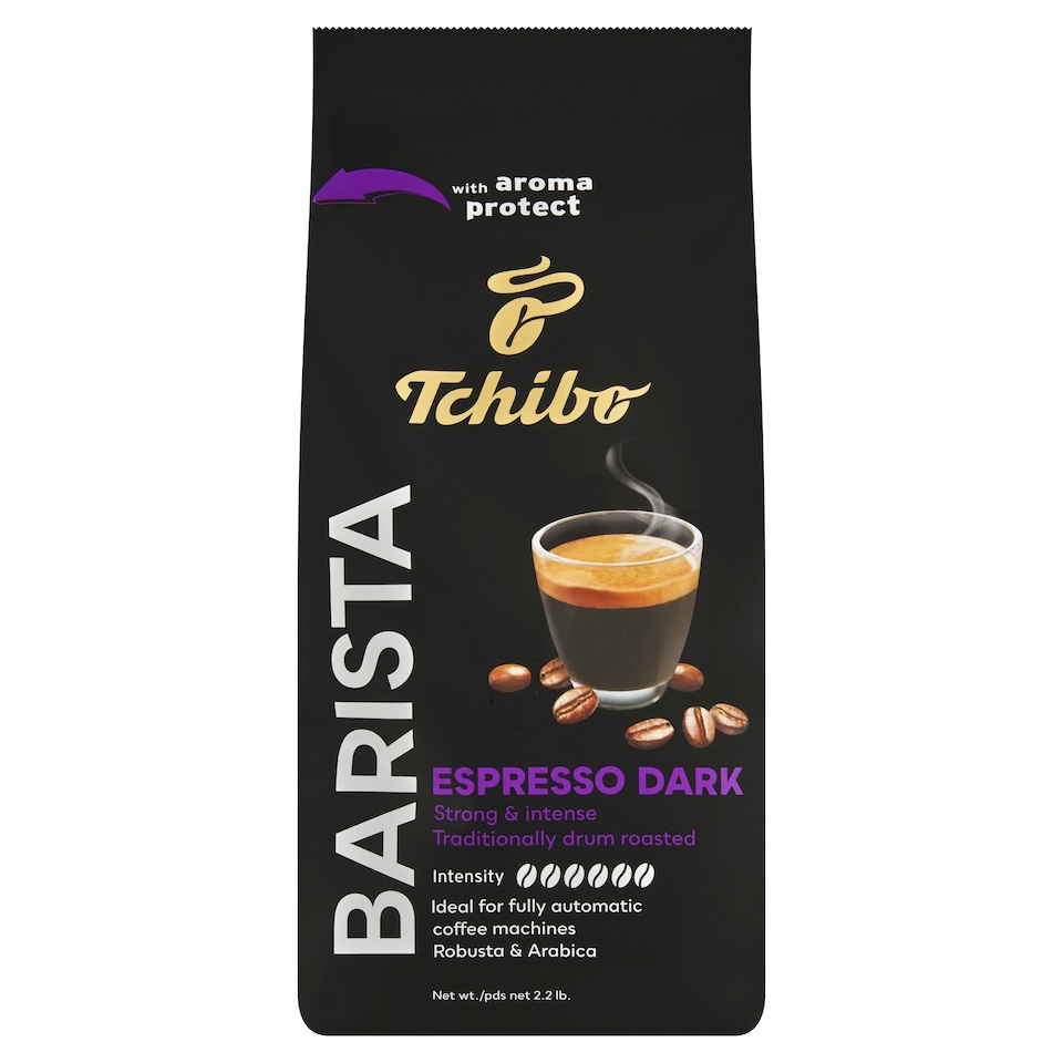 Tchibo Barista Espresso Dark pražená zrnková káva 1000g 