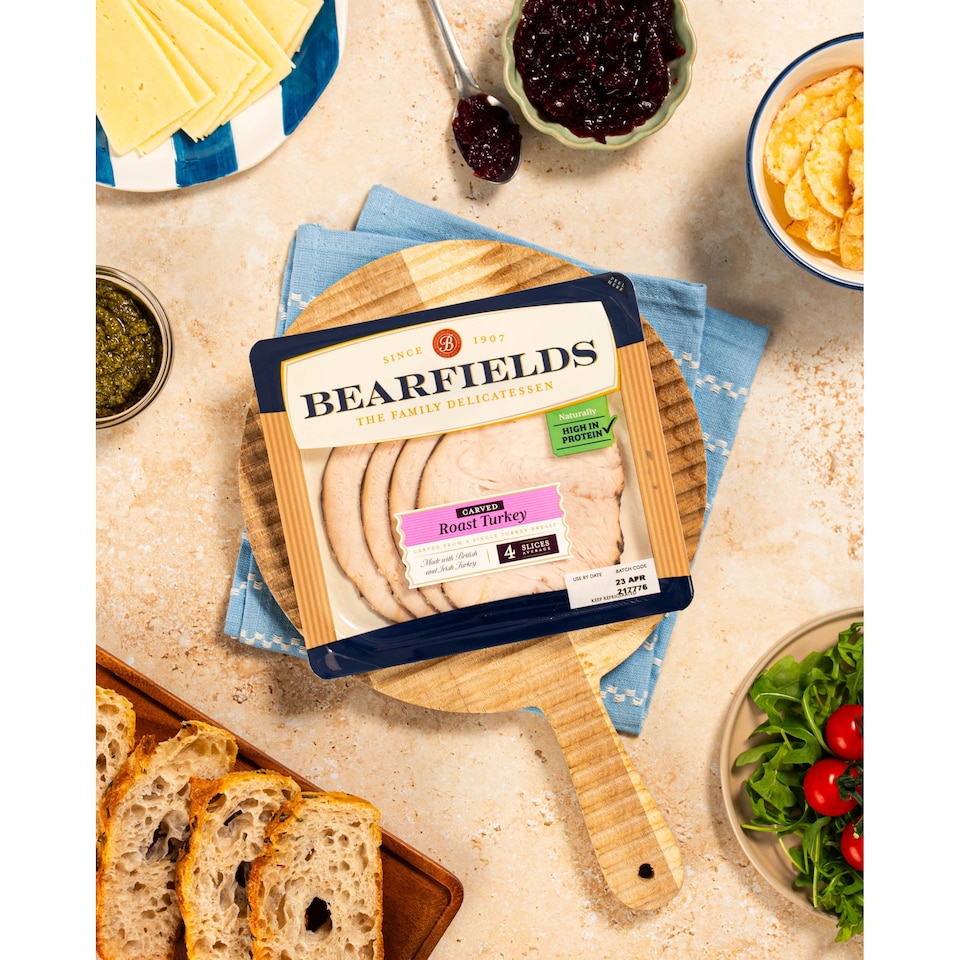 image 1 of Bearfields Carved 4 Slices Roast Turkey 90g