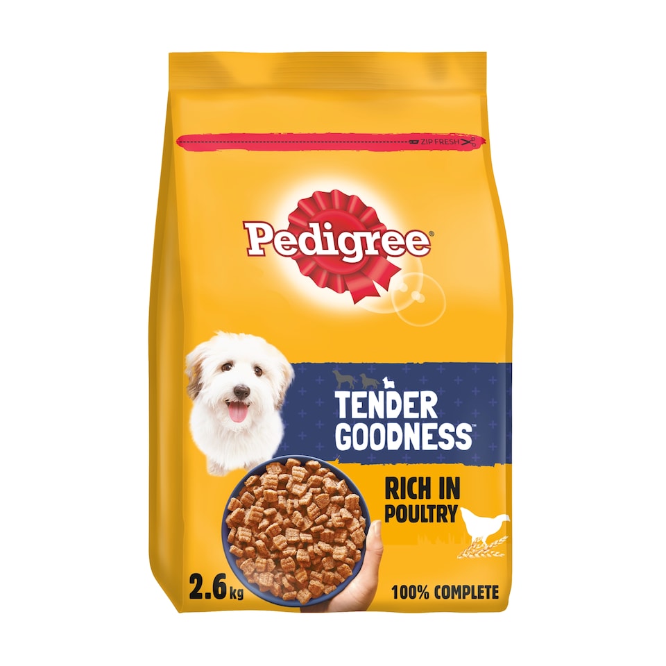 image 1 of Pedigree Dry Small Dog Food Tender Goodness Poultry 2.6kg