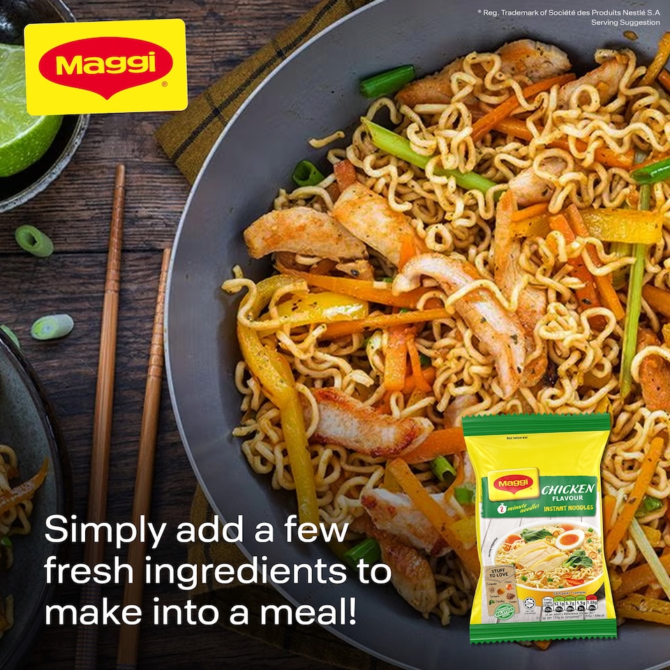 image 1 of Maggi 2-Minute Instant Noodles - Chicken Flavour 5 x 74g