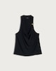 image 4 of F&F Cowl Neck Metal Accent Sleeveless Top in Black