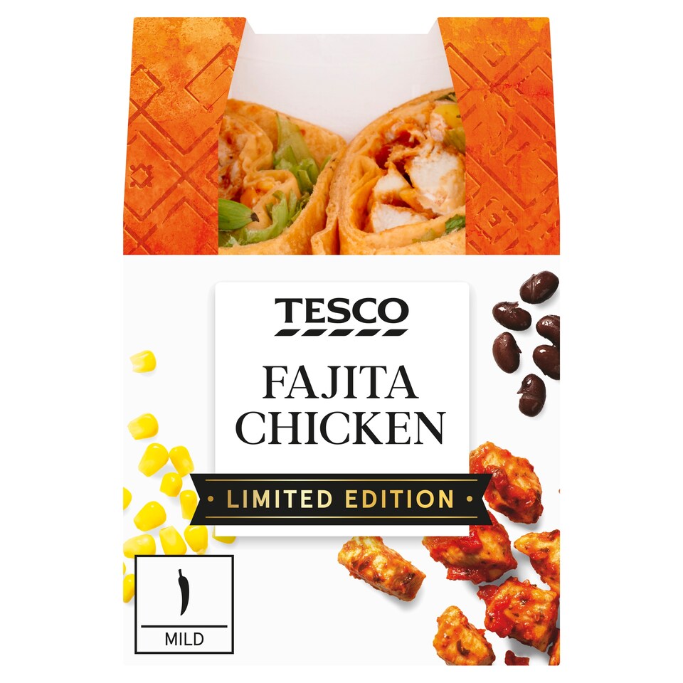Tesco Fajita Chicken Wrap Limited Edition