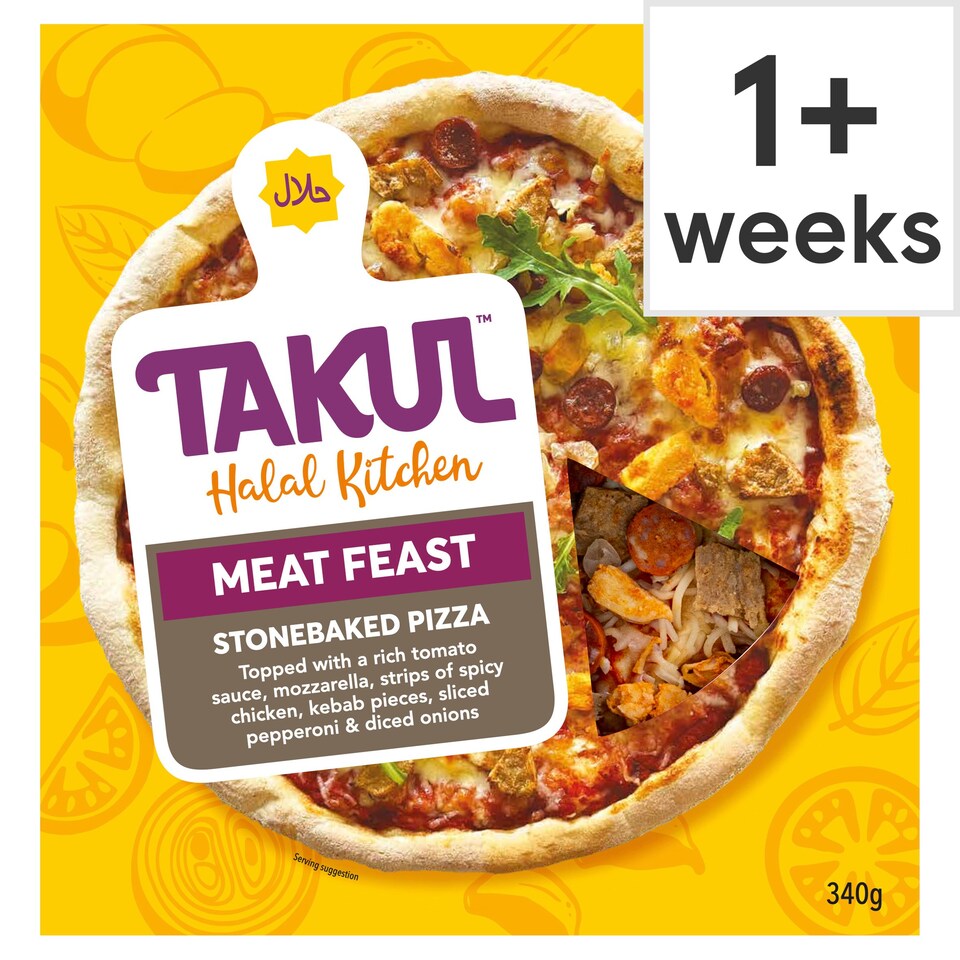Takul Halal Meat Feast Stonebake Pizza 340G Tesco Groceries