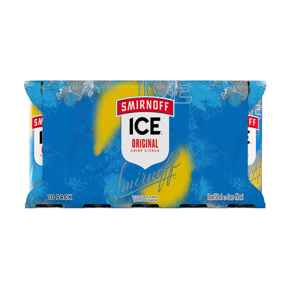 image 1 of Smirnoff Ice Original Vodka Mixed Drink Can 4% Vol 10x250ml