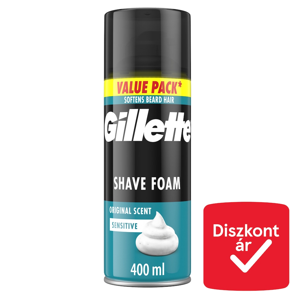 Gillette Classic Sensitive Borotvahab, Érzékeny Bőrre, 400 ml  1. kép