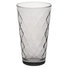 F&F Home Diamond Hiball Glass - Smoke