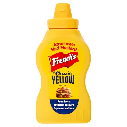 French's America Classic Yellow Mustard 226G Squeezy Tesco Groceries
