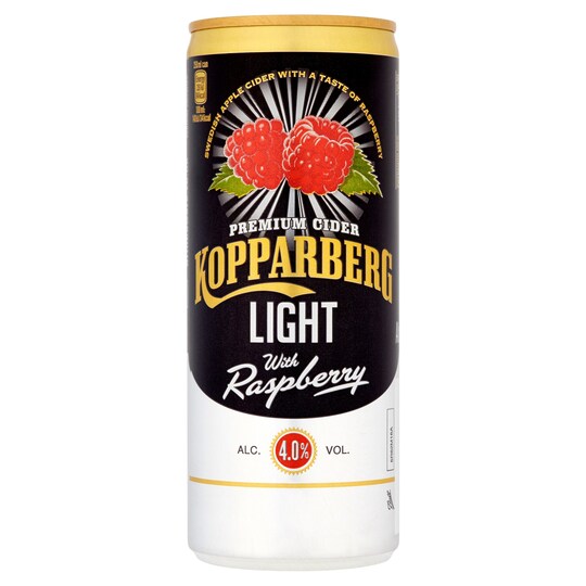 Kopparberg Raspberry Light 250Ml Can Tesco Groceries