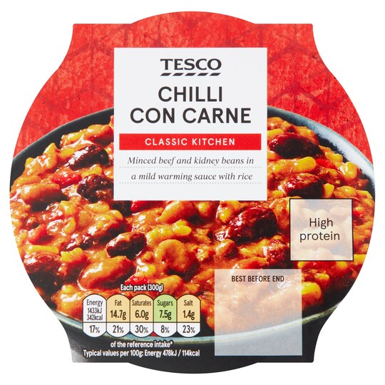 Tesco Chilli Con Carne 300G Tesco Groceries