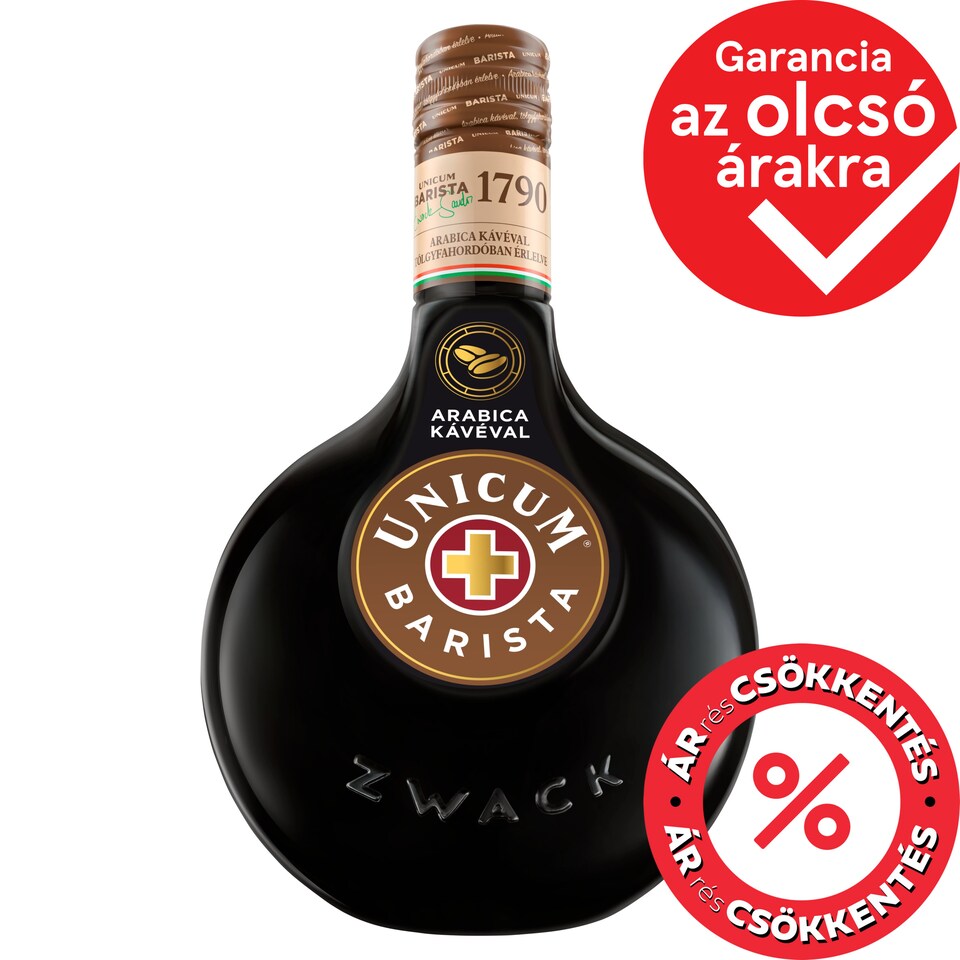 Zwack Unicum Barista gyógynövénylikőr arabica kávéval 34,5% 0,7 l 1. kép