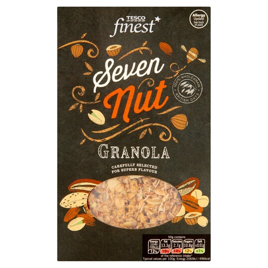 Tesco Finest Nut Granola 500G Tesco Groceries