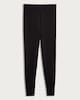 image 4 of F&F Faux Leather Thermal Full Length Footless Tights in Black