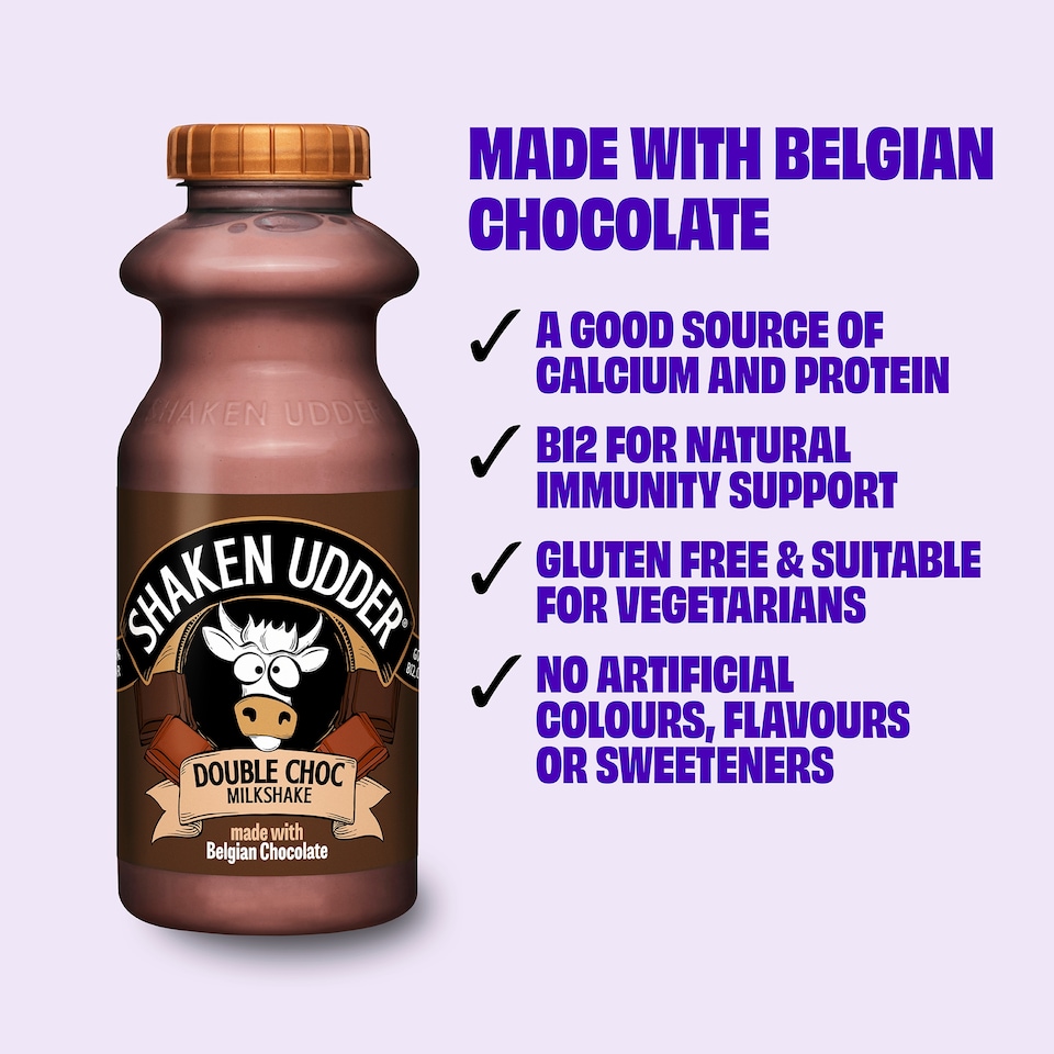 image 1 of Shaken Udder Double Choc Milkshake 330ml
