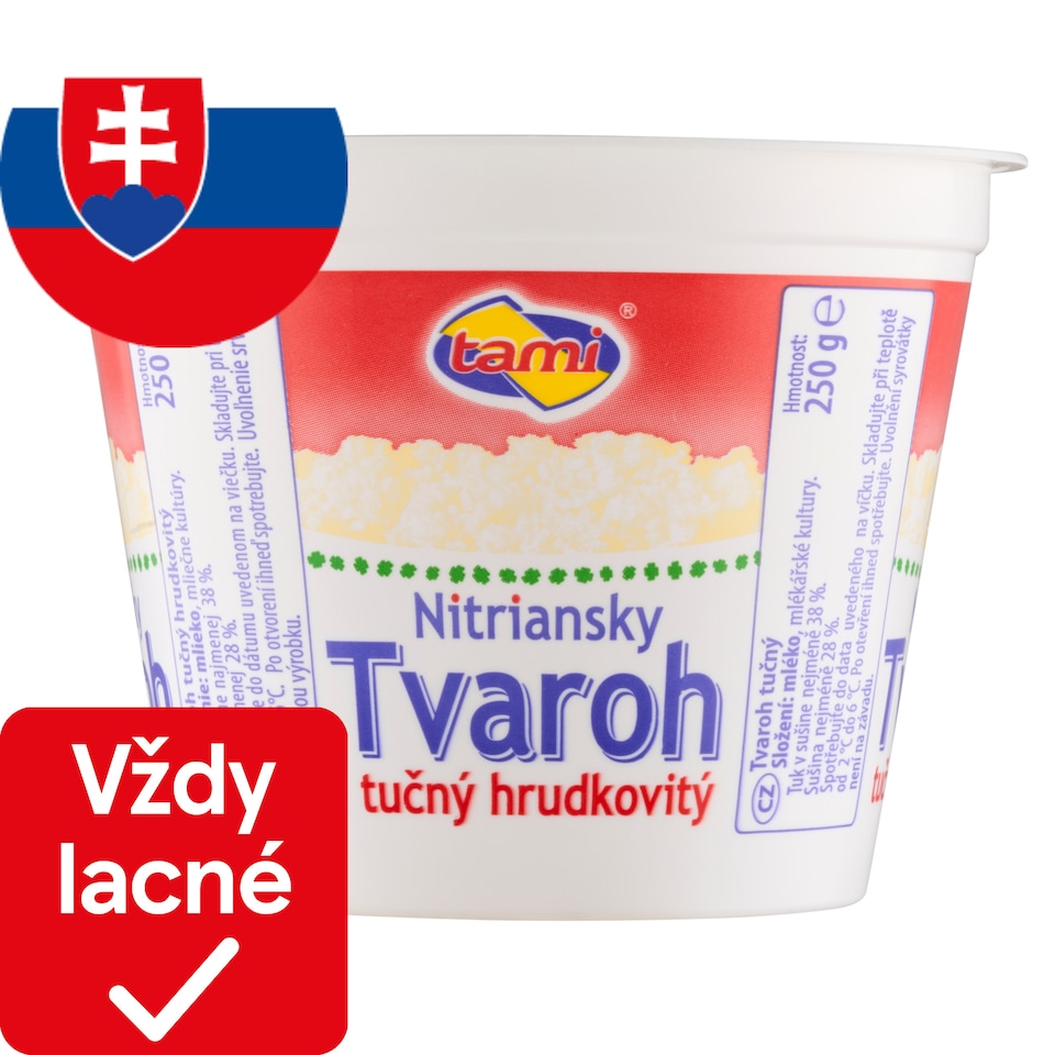 obrázok 1 z Tami Nitriansky tvaroh tučný hrudkovitý 250 g