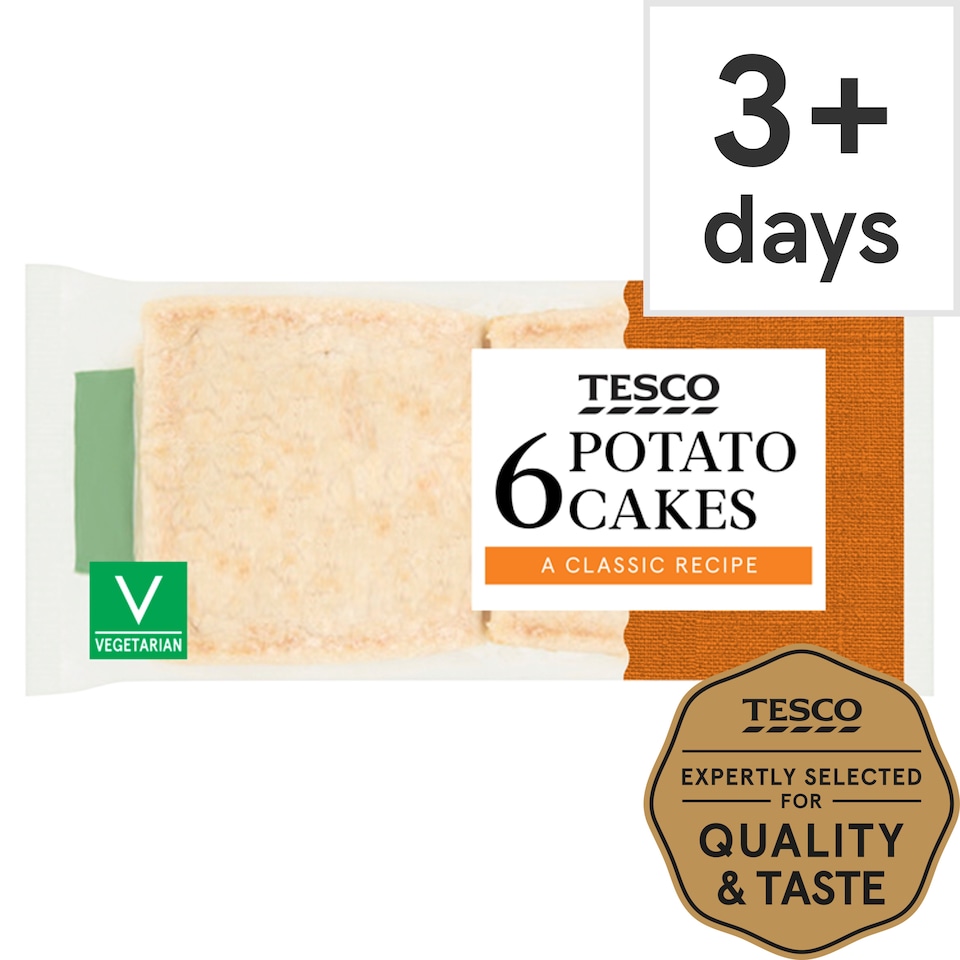 Tesco Classic Potato Cakes 6 Pack