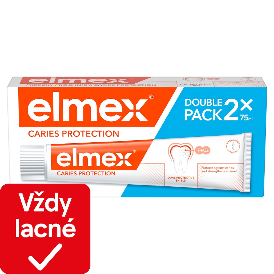 obrázok 1 z elmex® Caries Protection zubná pasta proti zubnému kazu duopack 2x75ml