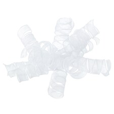 Tesco Fabric White Curly Bow