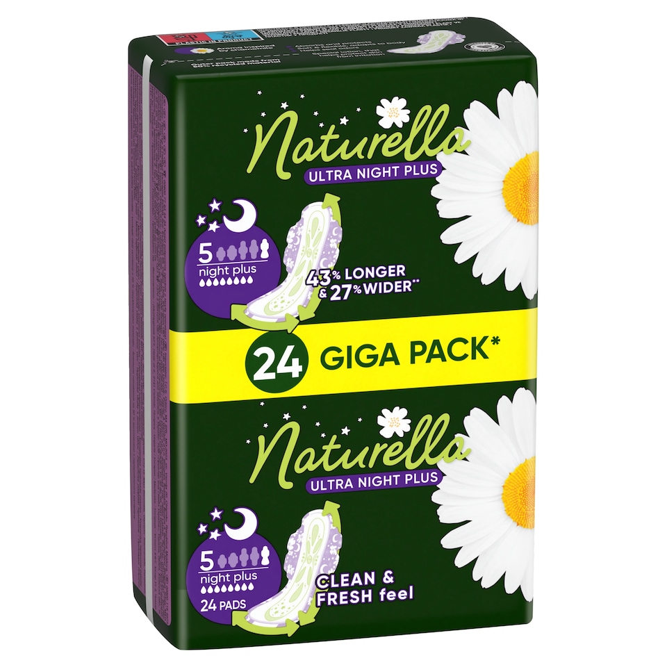 image 1 of Naturella Ultra Night Plus size 5 Pads With Wings 24