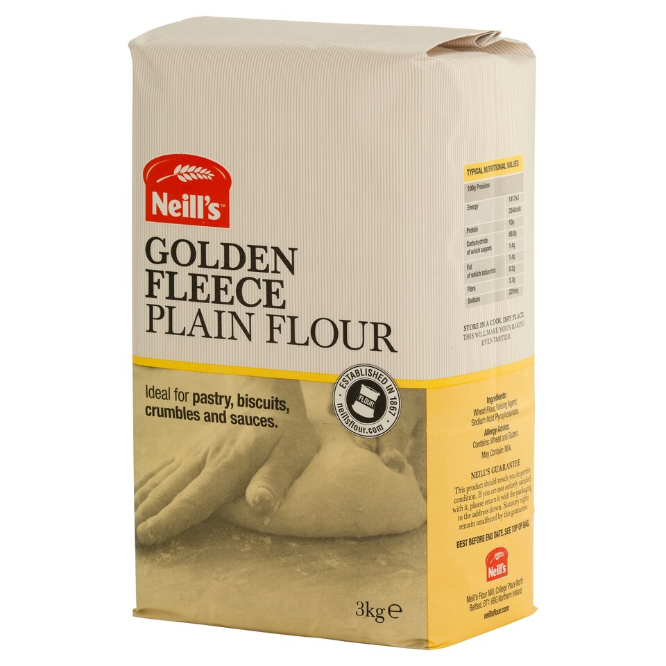 Neill's Golden Fleece Plain Flour 3Kg