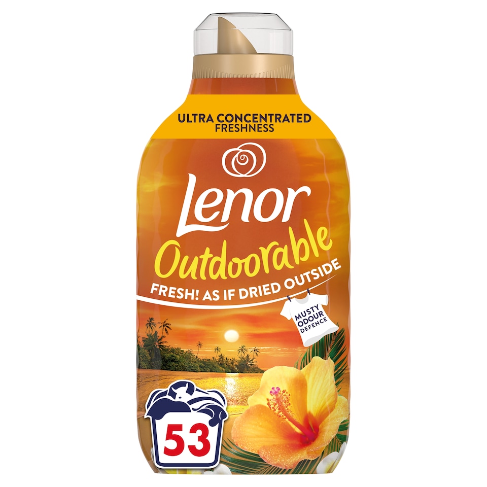 image 1 of Lenor Outdoorable Golden Sunset Fabric Conditioner 53 Washes 742ml