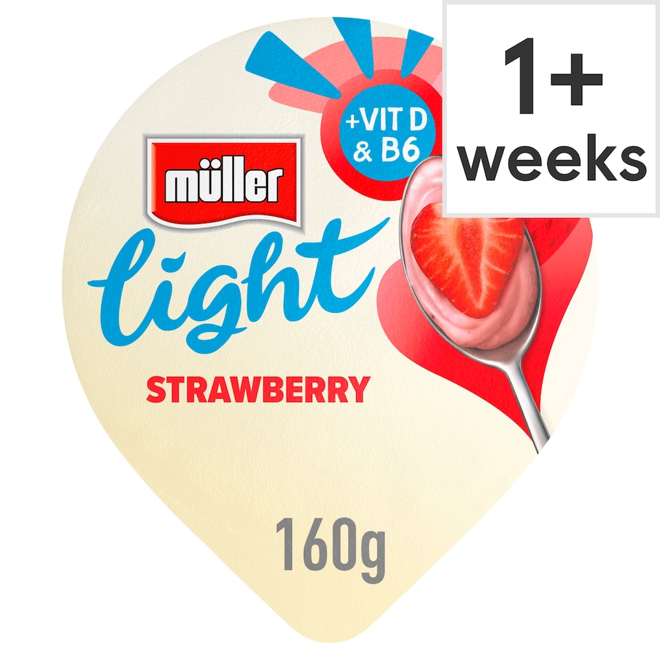 image 1 of Muller Light Strawberry Yogurt 160G