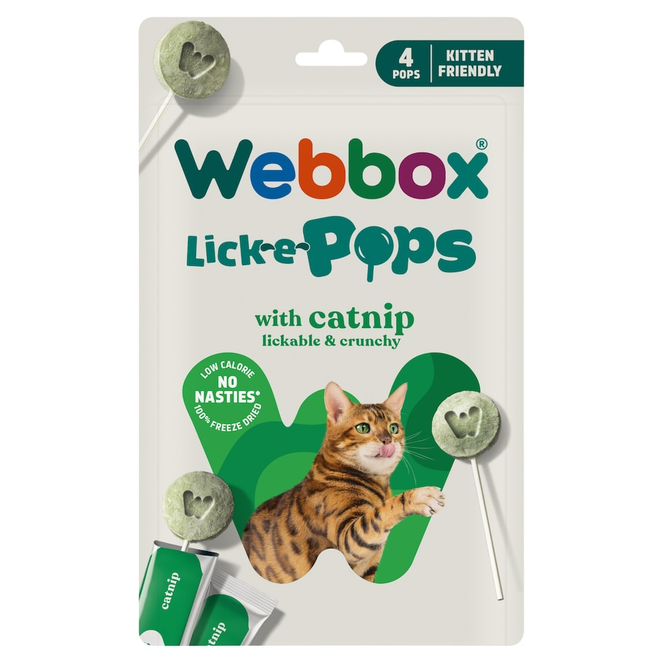Webbox Cat 4 Lick e Pops with Catnip 5.6g