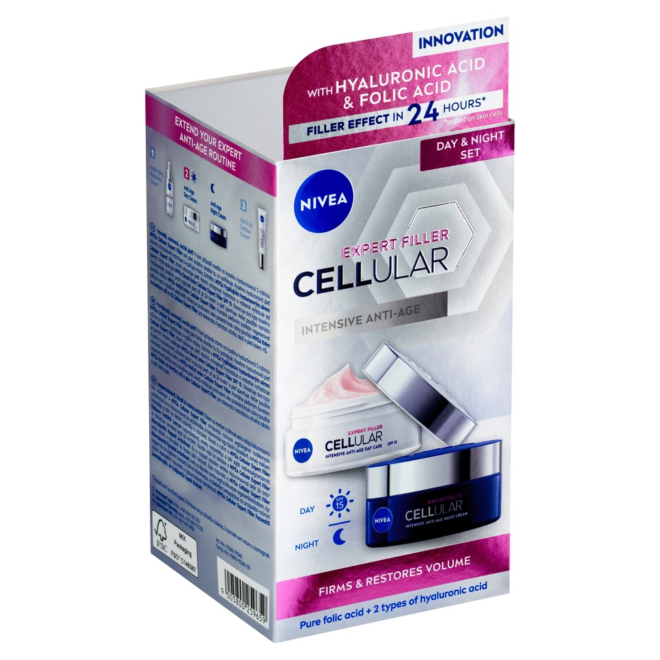 obrázok 1 z Nivea Cellular Expert Filler Denný a nočný krém 2 x 50 ml  