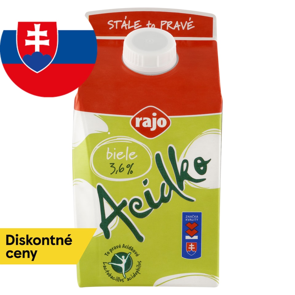 obrázok 1 z Rajo Acidko Biele 3,6% 450 g