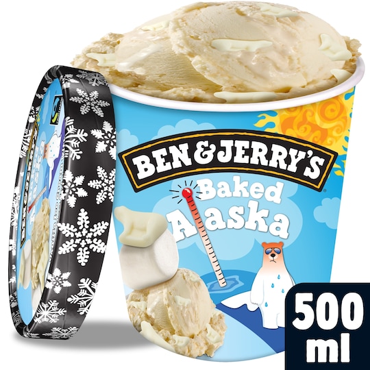 Ben & Jerrys Baked Alaska 500Ml Tesco Groceries Ben & Jerrys Baked Alaska 500Ml Tesco Groceries