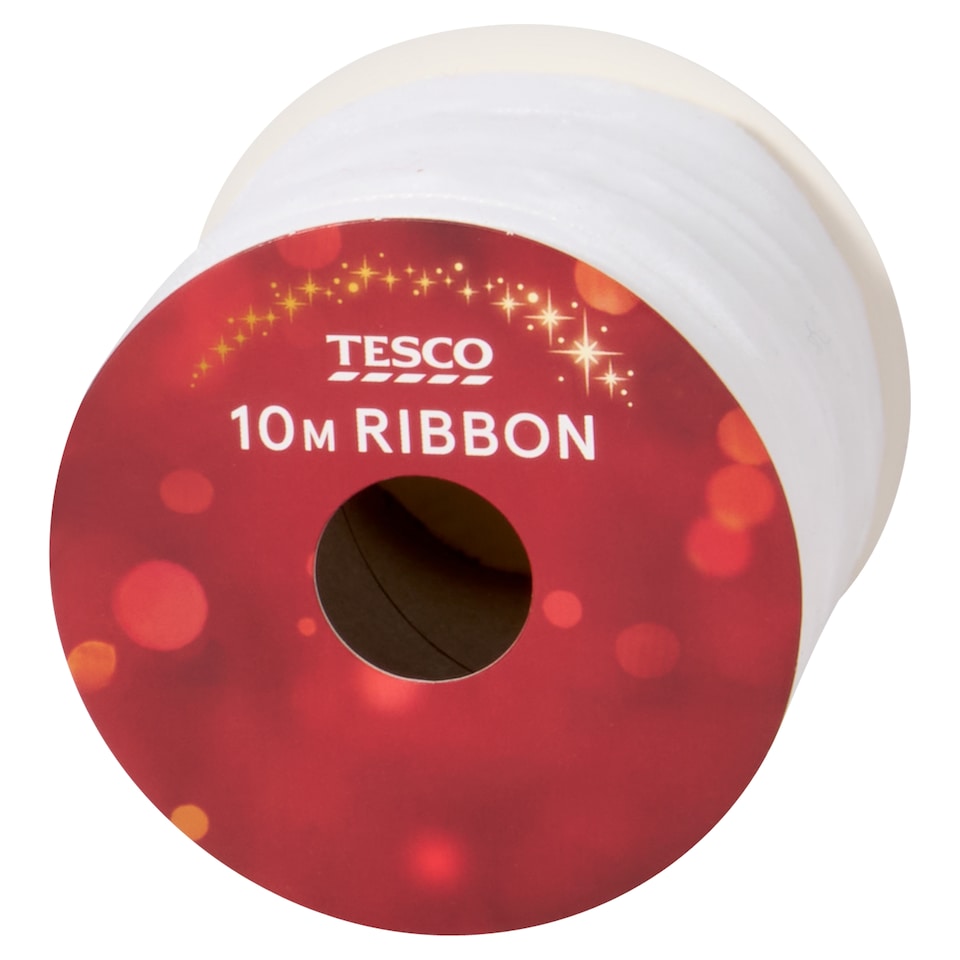image 1 of Tesco Velvet Christmas Ribbon Assortment 10M